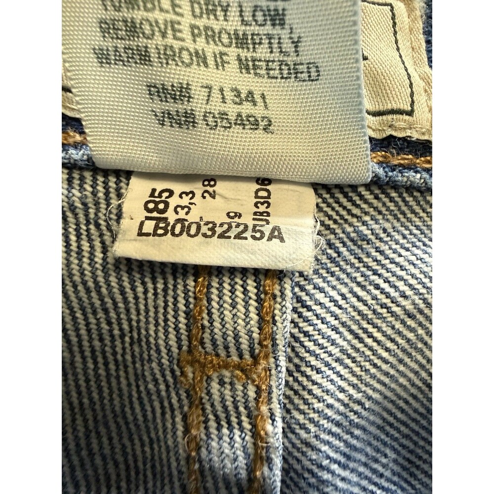 🔥32x29 Mens Jeans Classic Fits 32x27.5 Straight Blue Denim 100% Cotton LL Bean - Picture 5 of 10